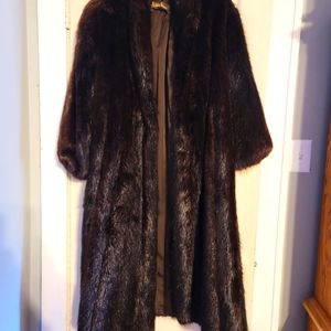 woman's Neiman Markus full length mink coat